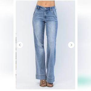 Judy Blue Sky Blue Wide Leg Jeans